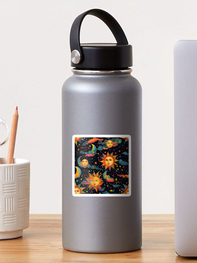 Thumbnail 1 of 3, Sticker, Colorful Solar pattern designed and sold by Pixel-Lair.