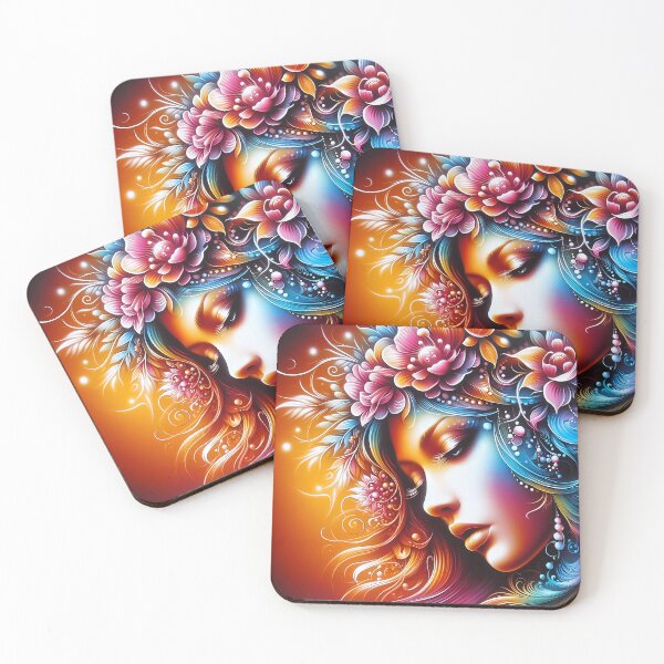 Item preview, Celestial Bloom: A Portrait of Cosmic Elegance designed and sold by Vitalka-uk.