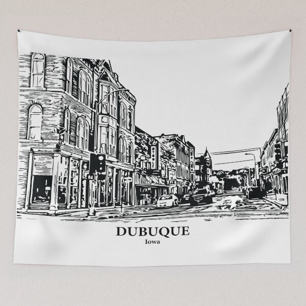 Item preview, Dubuque - Iowa designed and sold by Lakeric Cityscapes.