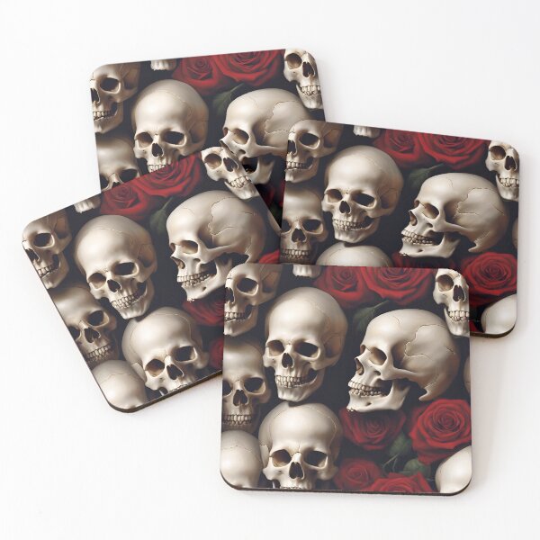 Item preview, Vintage Skulls And Roses Pattern designed and sold by TheArtOfPat.