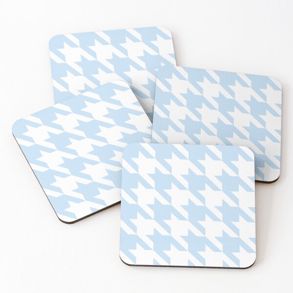 Item preview, Blue and white houndstooth pattern designed and sold by LinDraws.