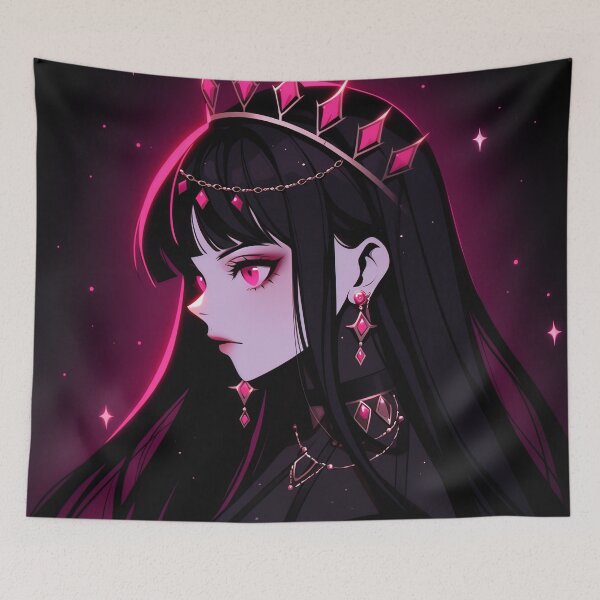 Item preview, Enigmatic Regal Magenta Anime Girl designed and sold by bubblegoth.