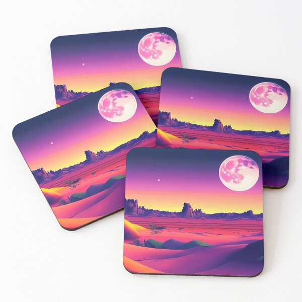 Item preview, Neon Desert Moonrise designed and sold by LionBrew.