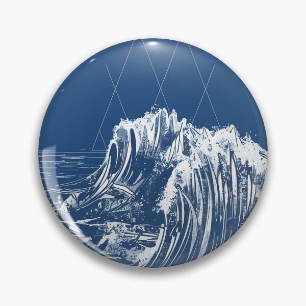 Item preview,  Blue waves designed and sold by Tajdi.