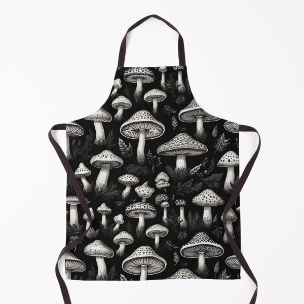 Item preview, Monochrome Mushroom Patterns: Timeless Nature-Inspired Designs designed and sold by AYACHI90.