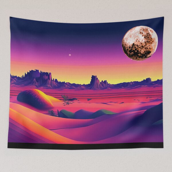 Item preview, Neon Desert Crumpet Moonrise designed and sold by LionBrew.