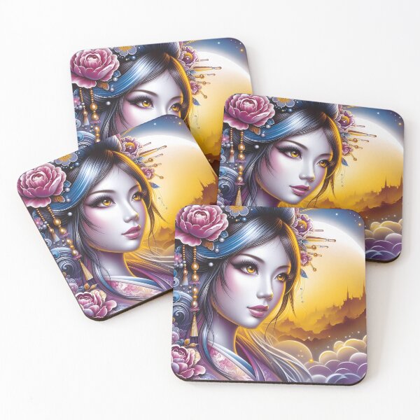 Item preview, Lunar Elegance: Amidst the Heavenly Blossoms designed and sold by Vitalka-uk.