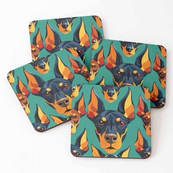 Item preview, Vibrant Doberman Faces Seamless Pattern: A Modern Art Tribute to Pet Admiration designed and sold by Rosa Elena Albornoz Mendez.