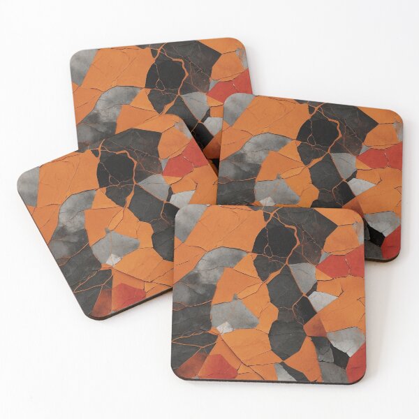 Item preview, Orange & Black Distressed Pattern IV designed and sold by Terrace36.