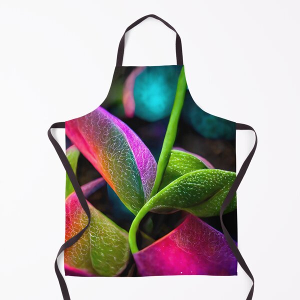 Item preview, Neon pink green leaves macro designed and sold by EmeraldeaArt.