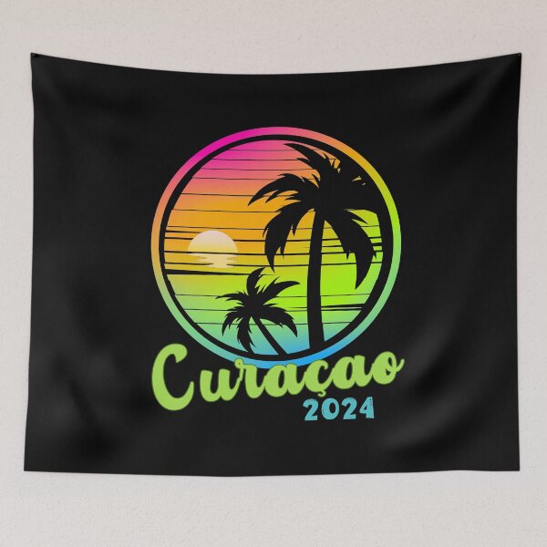 Item preview, CURACAO - Top Caribbean Islands, National Beach Day, Tropical Vacation, Sunset designed and sold by Sun Sand & Sea Art.