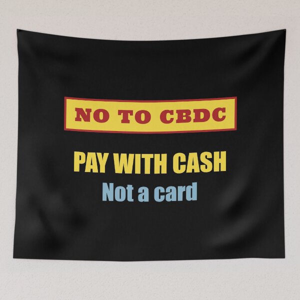Item preview, CBDC - Pay with cash - version 2 designed and sold by adam1762.