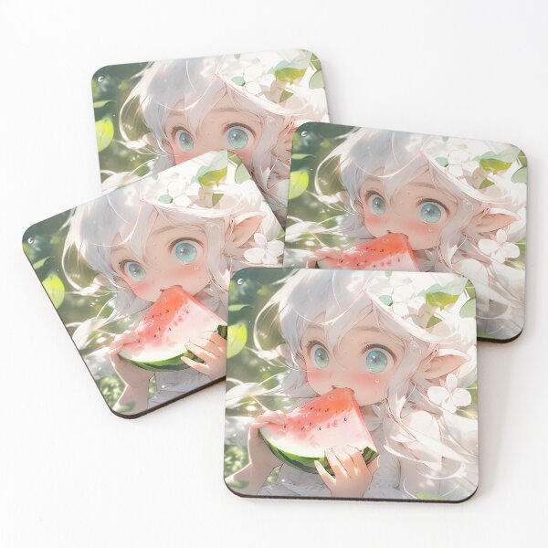 Item preview, Summer Watermelon Fantasy Anime Girl designed and sold by bubblegoth.