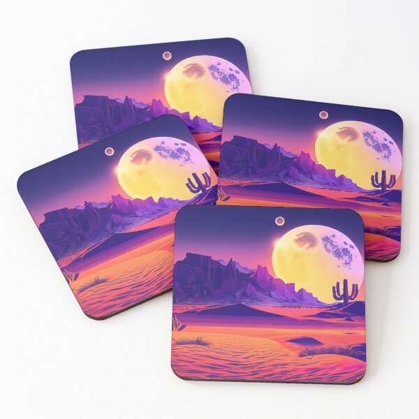 Item preview, Neon Desert Moonrise designed and sold by LionBrew.