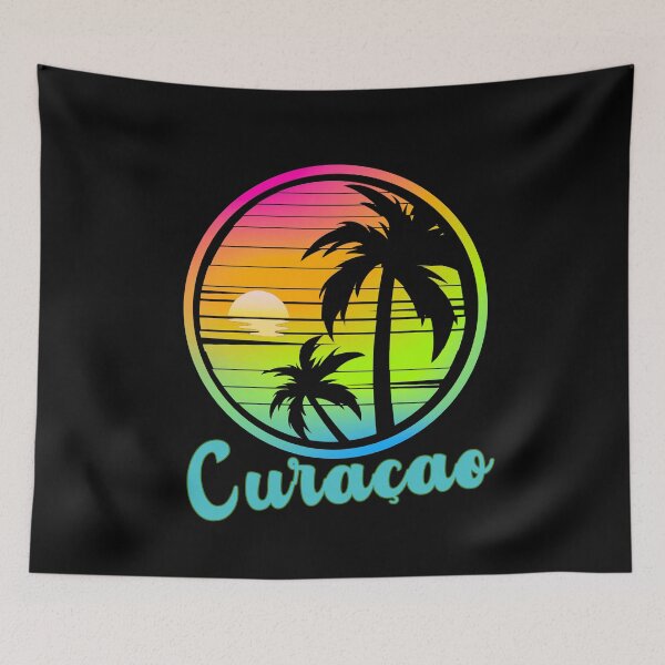 Item preview, CURACAO - Top Caribbean Islands, National Beach Day, Tropical Vacation, Sunset designed and sold by Sun Sand & Sea Art.