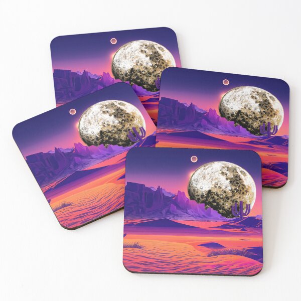 Item preview, Neon Desert Crumpet Moonrise designed and sold by LionBrew.