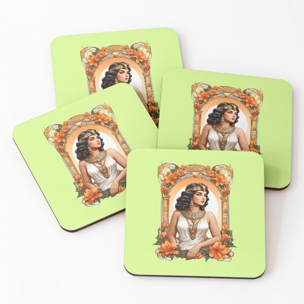 Item preview, Cleopatra Queen of Egypt retro vintage floral design designed and sold by BorgSpareParts.