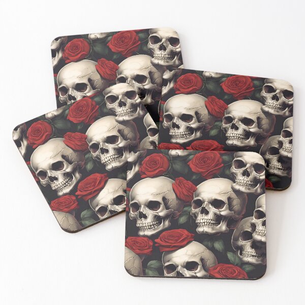 Item preview, Vintage Skulls And Roses Pattern designed and sold by TheArtOfPat.