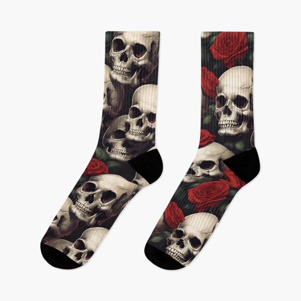 Artikelvorschau, Vintage Skulls And Roses Pattern entworfen und verkauft von TheArtOfPat.