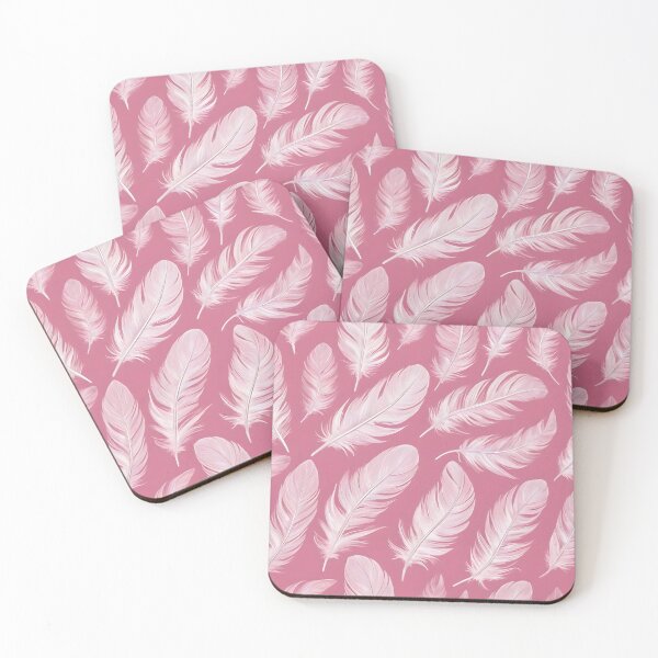 Item preview, WHITE FEATHERS ON PINK BACKGROUND designed and sold by Ciervo Primavera.
