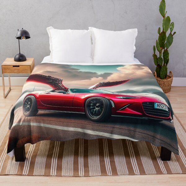 Item preview, AI generated fantasy flying Mazda MX-5 designed and sold by MartinPhotos.