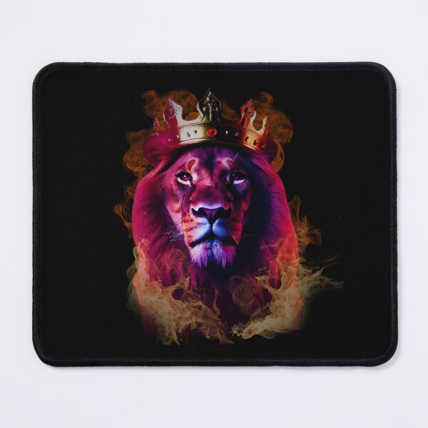 Item preview, amazing burning neon lion designed and sold by Lunaawga.