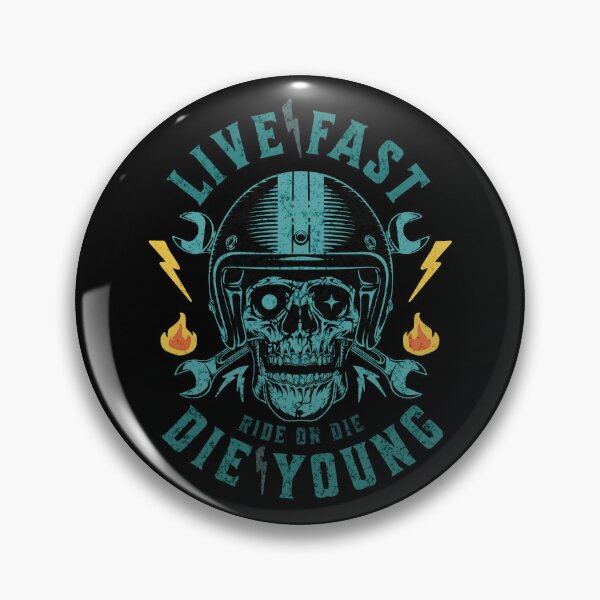Item preview, Old School Motorcycle Skull, Retro Chopper Print designed and sold by Thehatinthecat.