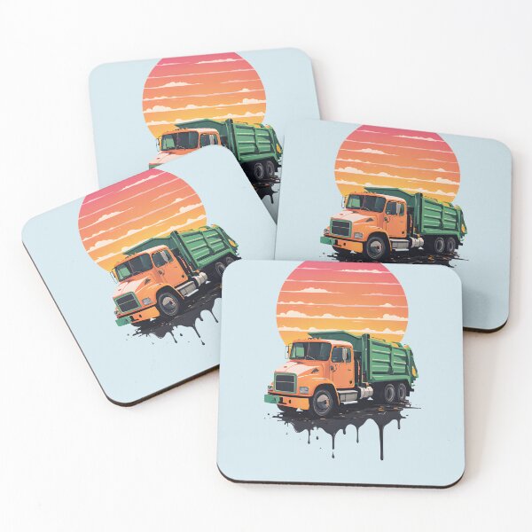 Item preview, Retro Melting Garbage Truck designed and sold by Real-Recycling.