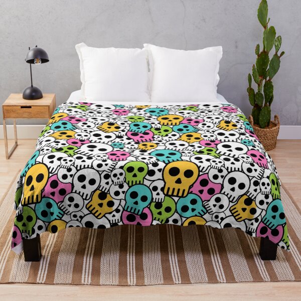 Item preview, Colorful skulls designed and sold by Andromedamami.