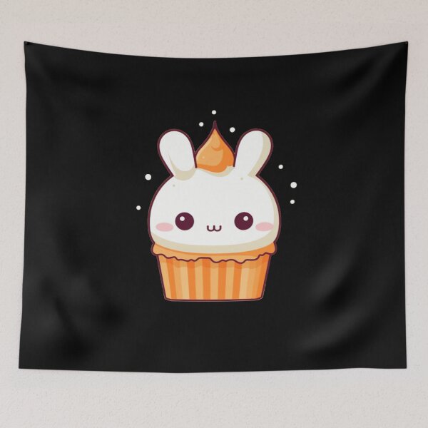 Item preview, Orange Easter Bunny Cupcake designed and sold by KawaiiArtStyle.