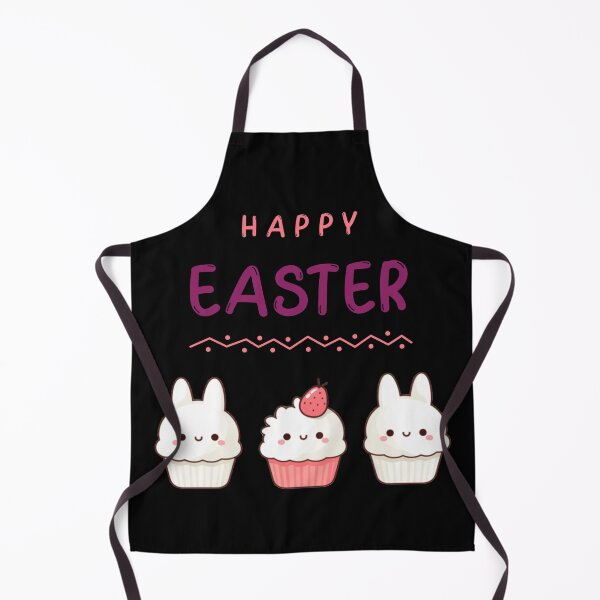 Item preview, Happy Easter with Pink and White Easter Bunnies Cupcakes designed and sold by KawaiiArtStyle.
