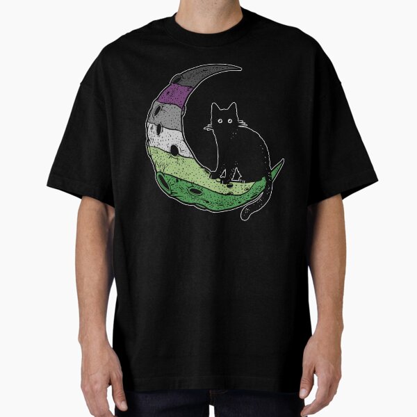 Item preview, Aroace Cat Moon LGBT Asexual Aromantic Pride Flag designed and sold by Clara Hollins.