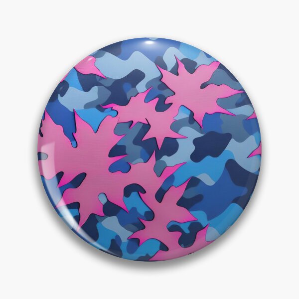 Item preview, Pink Blue Camouflage Pattern designed and sold by TheArtOfPat.