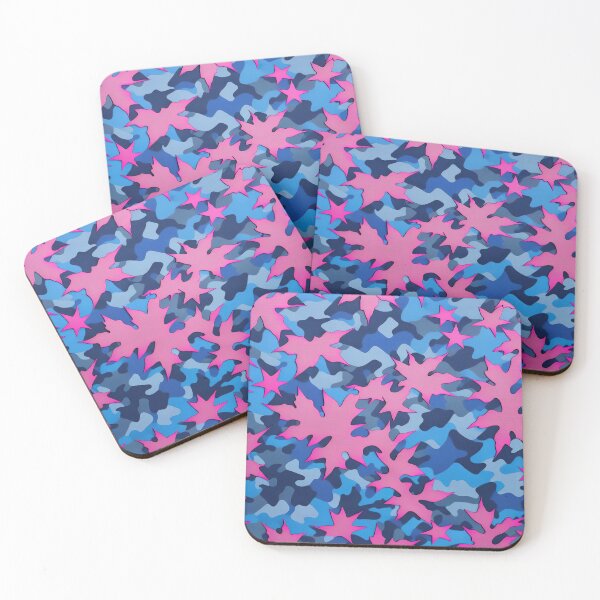 Item preview, Pink Blue Camouflage Pattern designed and sold by TheArtOfPat.