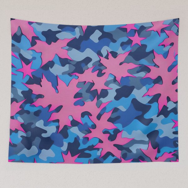 Item preview, Pink Blue Camouflage Pattern designed and sold by TheArtOfPat.