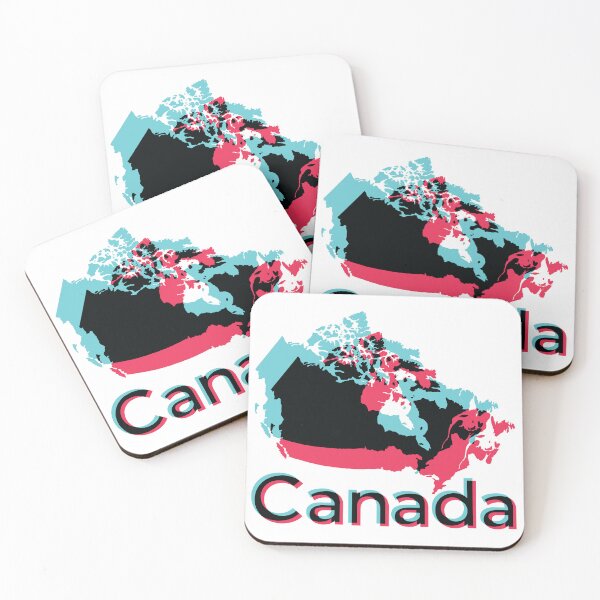Item preview, Modern Social Media Style CANADA Glitch Map designed and sold by pelagio.