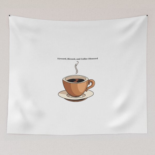 Item preview, Stressed, Blessed and Coffee Obsessed designed and sold by ChiWellness Shop.