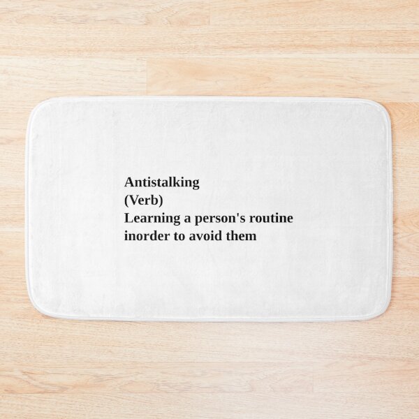 Item preview, Antistalking designed and sold by GypsyMerch.