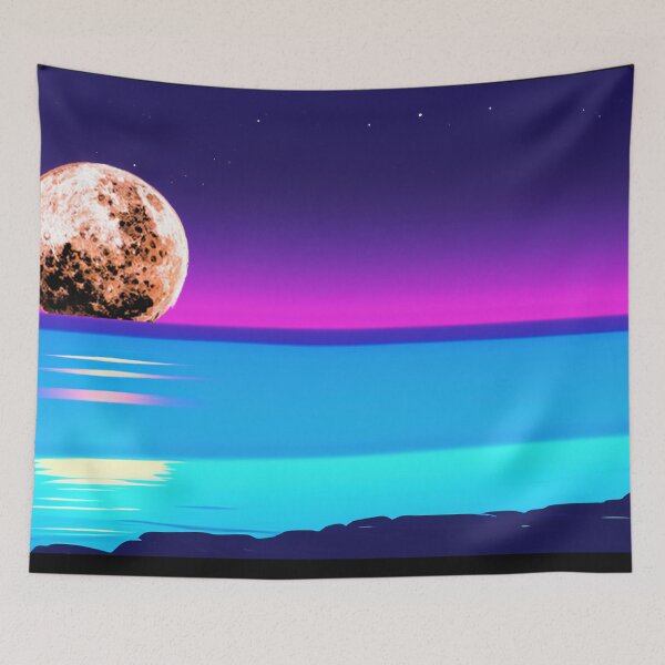 Item preview, Neon Ocean Crumpet Moonrise designed and sold by LionBrew.