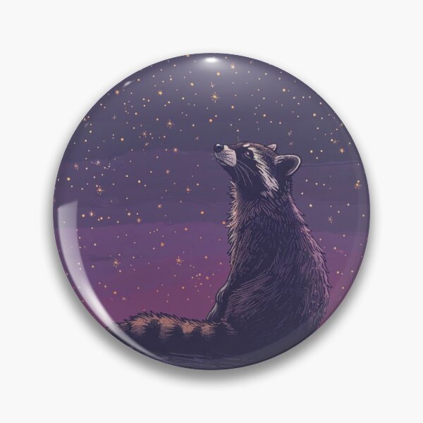 Item preview, Raccoon under Purple Stars designed and sold by InfamousRyanM.