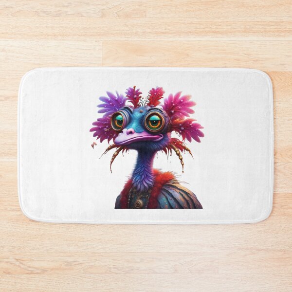 Item preview,  Cyberpunk cyber  Cartoon manga emu  purple  designed and sold by Coolparrotgirl.