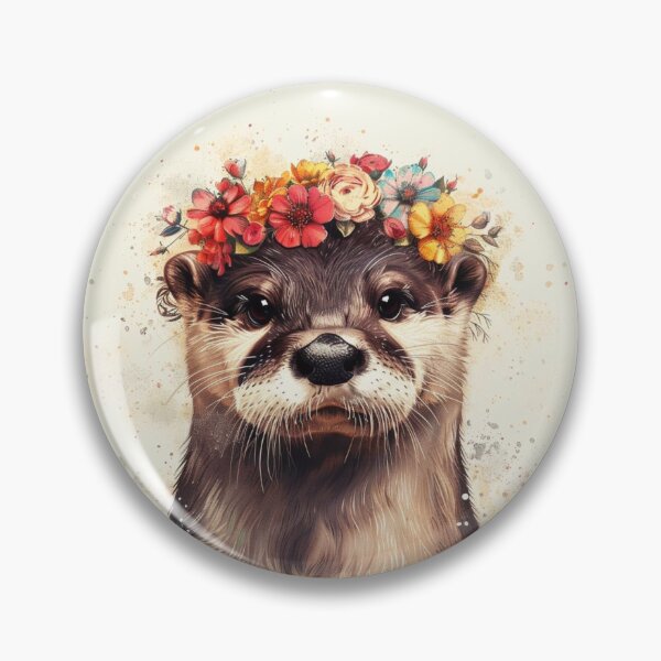 Item preview, Flower Crown Otter designed and sold by InfamousRyanM.