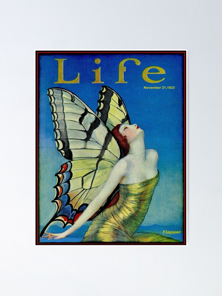 85887 MAGAZINE 1922 LIFE BUTTERFLY DANCER BLACK Decor LAMINATED POSTER CA 
