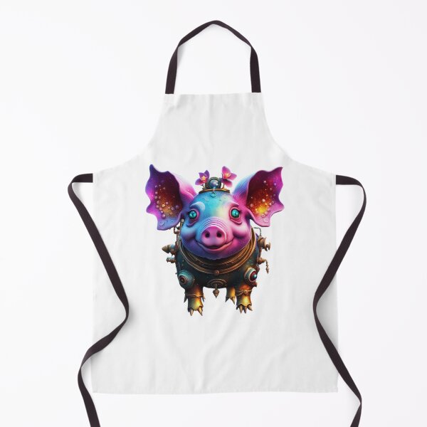 Item preview, Pig Cyberpunk cyber Cartoon manga pig purple designed and sold by Coolparrotgirl.