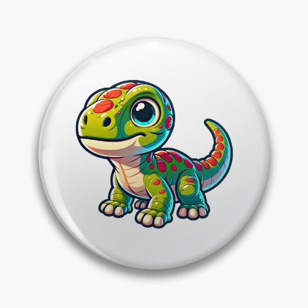 Item preview, Cartoon Iguanodon Adorable Dino Delight Sticker Cute Dinosaur Decal For Kids And Dino Lovers designed and sold by RadoSta.