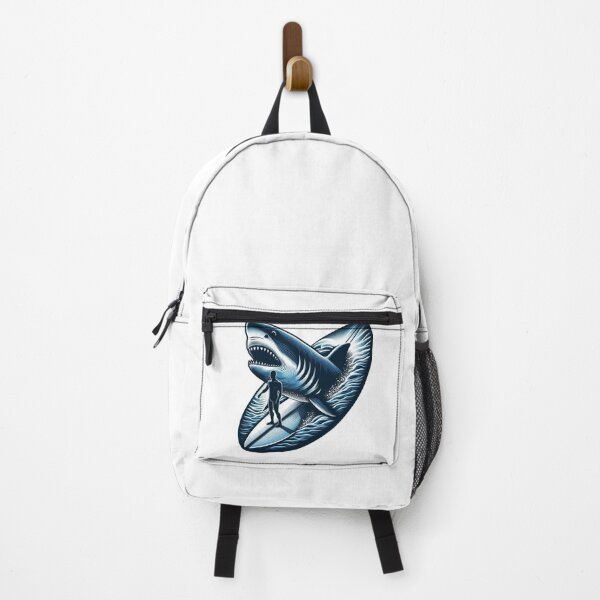 Item preview, Shark and Man Surfers designed and sold by BioFaStore.