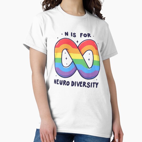 Item preview, N is for Neurodiversity designed and sold by Vkinsify.