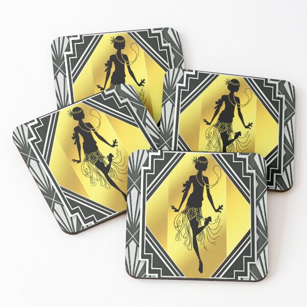 Item preview, Art Deco Flapper Roaring 20's Gatsby Style Print designed and sold by Annnalise.