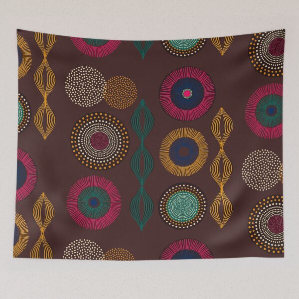 Item preview, African Tribal Etnic Round Pattern designed and sold by MargaretFasDes.