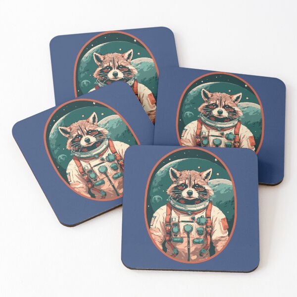 Item preview, Astronaut Raccoon Graphic For Trash Panda Coon Lover Gift For Cosmonaut designed and sold by Myth-Creatures.